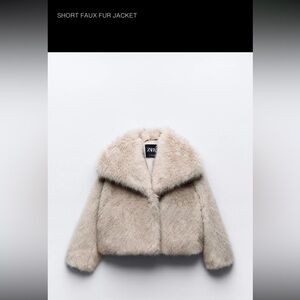 short faux fur coat. SOLD